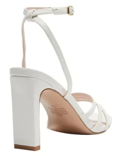 Best Sale 🌟 Pink Inc Lara Sandals In White Smooth 😍 -Chic Highheels Store unnamed file 1734