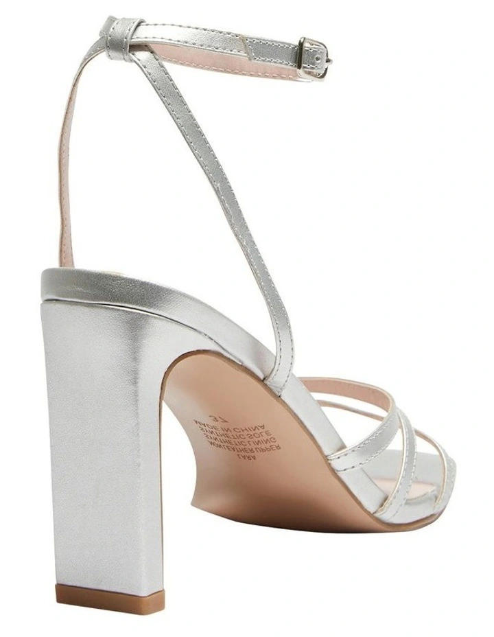 Best deal π Pink Inc Lara Sandals In Silver Metallic π 4 Best deal π Pink Inc Lara Sandals In Silver Metallic π - Image 4