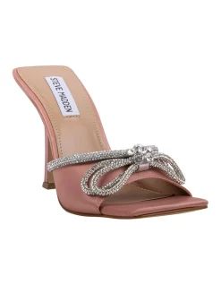 Buy π₯ Steve Madden Embellish Heel In Blush Satin π€©