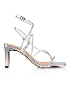 Cheap 😍 Siren Kilby Block Heel Sandals In Silver ✨