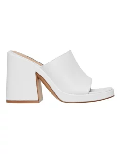 Best Pirce β¨ Windsor Smith Verge Leather Platform Heel In White π