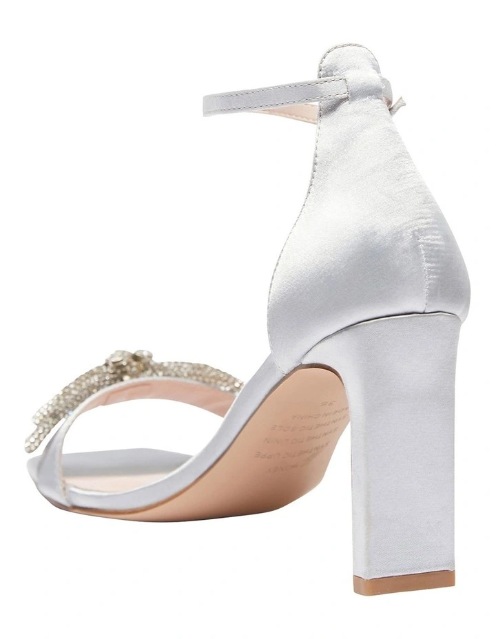 Best Sale π Pink Inc Honey β€οΈ Sandals In Silver Satin β 6 Best Sale π Pink Inc Honey β€οΈ Sandals In Silver Satin β - Image 6