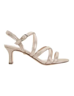 Coupon ✨ NINA Genaya Taupe Reflective Suede 🥰 Sandal ✔️