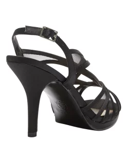 Promo ✨ NINA Bess 🎁 Sandals In Black Satin 🤩 -Chic Highheels Store unnamed file 2412