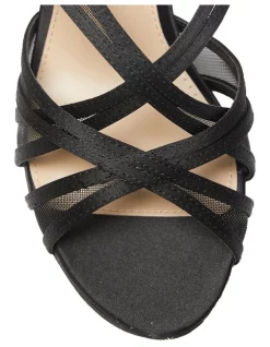 Promo ✨ NINA Bess 🎁 Sandals In Black Satin 🤩 -Chic Highheels Store unnamed file 2415