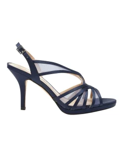 Budget 😉 NINA Bess Sandals In New Navy Satin 🎁