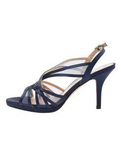 Budget 😉 NINA Bess Sandals In New Navy Satin 🎁 -Chic Highheels Store unnamed file 2418
