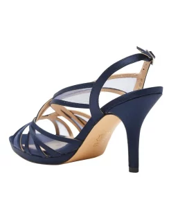 Budget 😉 NINA Bess Sandals In New Navy Satin 🎁 -Chic Highheels Store unnamed file 2421