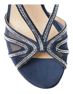 Budget ✔️ NINA Barbara 👏 Sandals In New Navy Satin ⌛ -Chic Highheels Store unnamed file 2434