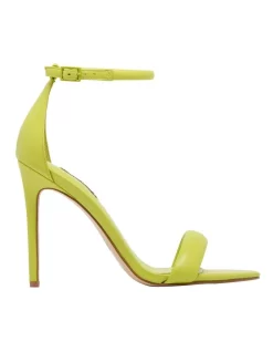 Cheapest ❤️ Nine West Teeya Heeled 🔔 Sandal In Lime Green ⌛