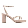 Best Pirce 🛒 Verali Nakita Low Block Heels In Nude Smooth 🥰