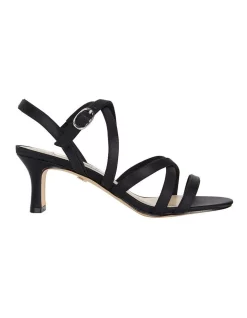 Coupon 👏 NINA Genaya Noir Satin Sandal 🥰
