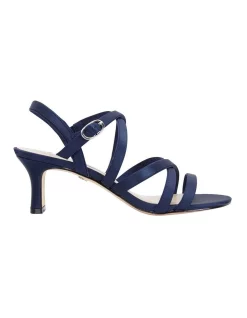 Budget 🎉 NINA Genaya New Navy Satin Sandal 🔥