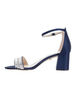Brand new 😍 NINA Elenora New Navy Luster Satin 🎁 Sandal ❤️ -Chic Highheels Store unnamed file 2713