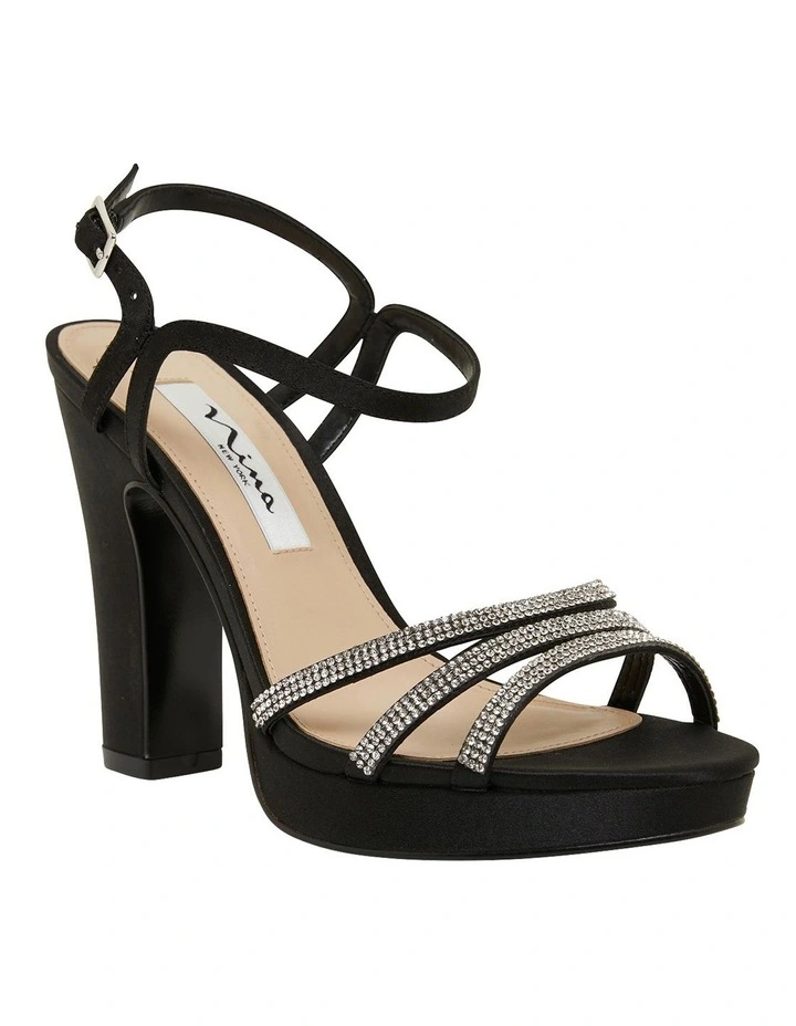 Brand new β€οΈ NINA Saralyn Black Satin Sandals π 2 Brand new β€οΈ NINA Saralyn Black Satin Sandals π - Image 2