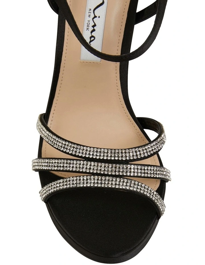 Brand new β€οΈ NINA Saralyn Black Satin Sandals π 6 Brand new β€οΈ NINA Saralyn Black Satin Sandals π - Image 6