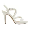 Promo 🔥 NINA Reatha Ivory Satin Sandals 🥰