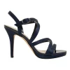 Hot Sale 🛒 NINA Reatha New Navy Satin Sandals 👏