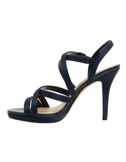 Hot Sale 🛒 NINA Reatha New Navy Satin Sandals 👏 -Chic Highheels Store unnamed file 2989