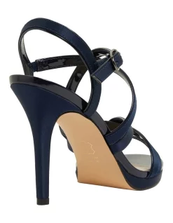Hot Sale 🛒 NINA Reatha New Navy Satin Sandals 👏 -Chic Highheels Store unnamed file 2990