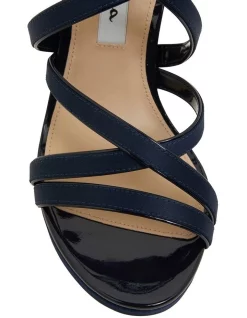 Hot Sale 🛒 NINA Reatha New Navy Satin Sandals 👏 -Chic Highheels Store unnamed file 2992