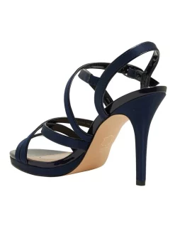 Hot Sale 🛒 NINA Reatha New Navy Satin Sandals 👏 -Chic Highheels Store unnamed file 2993