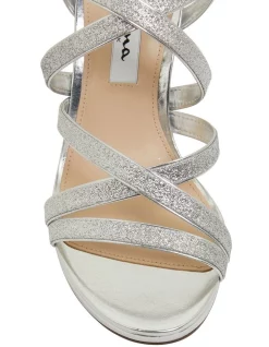 Outlet 🔥 NINA Reatha Silver Glitter Sandals 😍 -Chic Highheels Store unnamed file 2999