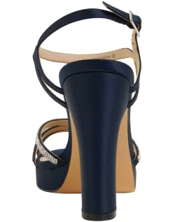 Discount 🎉 NINA Saralyn Navy Satin 🛒 Sandals ✨ -Chic Highheels Store unnamed file 3005