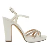 New ⭐ NINA Saralyn Ivory Satin Sandals 👏
