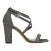Flash Sale ⌛ NINA Shari Silver/Black Sandals ⭐