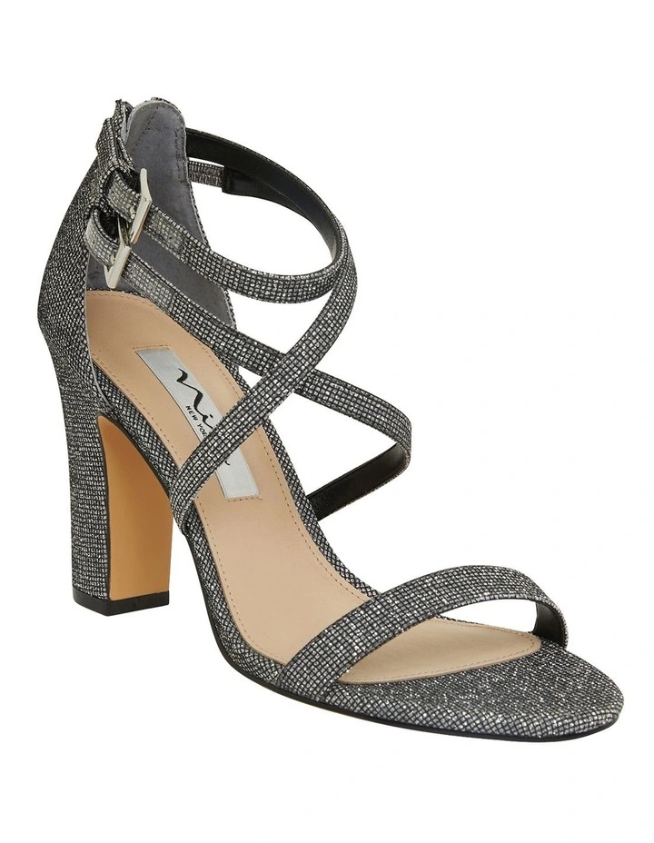 Flash Sale ⌛ NINA Shari Silver/Black Sandals ⭐ 2 Flash Sale ⌛ NINA Shari Silver/Black Sandals ⭐ - Image 2