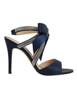 Discount ✨ NINA Claudia New Navy Satin 🎁 Sandals 🎁