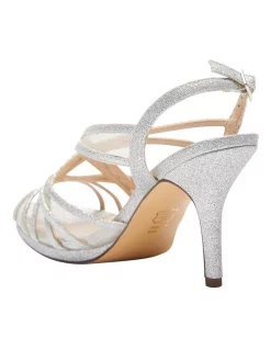 Coupon 😀 NINA Bess 🥰 Sandals In New Silver Satin ✨ -Chic Highheels Store unnamed file 3121