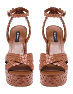 New ✔️ Nine West Hadyn Platfrom 😀 Sandal In Brown 😉 -Chic Highheels Store unnamed file 3181