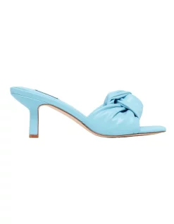 Budget 🧨 Nine West Knot Heeled Sandal In Light Blue 🧨