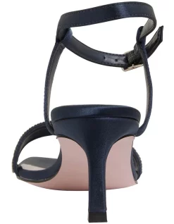 Best Pirce 👍 Pink Inc Icon Bright Navy Satin Sandals In Bright Navy Satin 😀 -Chic Highheels Store unnamed file 3317