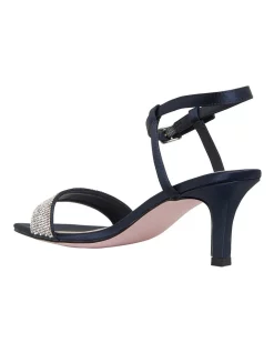 Best Pirce 👍 Pink Inc Icon Bright Navy Satin Sandals In Bright Navy Satin 😀 -Chic Highheels Store unnamed file 3319