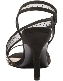 Budget ⌛ NINA Valeda 🎁 Sandals In Black Glam Suede ⭐ -Chic Highheels Store unnamed file 336