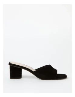 Coupon 🤩 Basque Pris Suede 👏 Sandal In Black ✔️