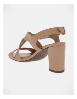 Cheapest ❤️ Trent Nathan Uma Beige Leather Heeled 💯 Sandal 👍 -Chic Highheels Store unnamed file 3488