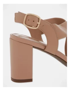 Cheapest ❤️ Trent Nathan Uma Beige Leather Heeled 💯 Sandal 👍 -Chic Highheels Store unnamed file 3489