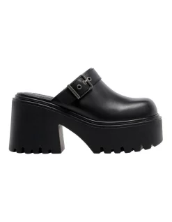 Budget β Windsor Smith Luck Chunky Platform Heels In Black Leather π