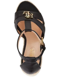 Best deal ✨ Lauren Ralph Lauren Hale Black 🌟 Sandal 👏 -Chic Highheels Store unnamed file 3707
