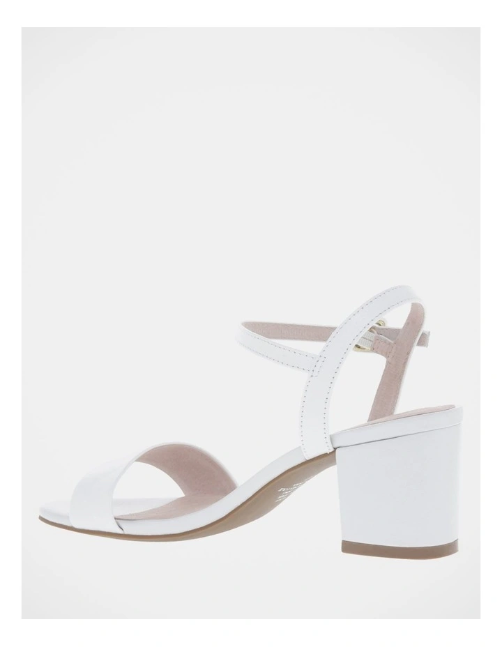 Wholesale β Basque Roma Leather Block Heel π― Sandal In White βοΈ 2 Wholesale β Basque Roma Leather Block Heel π― Sandal In White βοΈ - Image 2