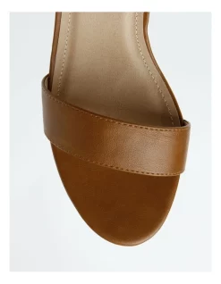 Deals 👍 Miss Shop Beckham Block Heel Sandal In Tan 🤩 -Chic Highheels Store unnamed file 3809