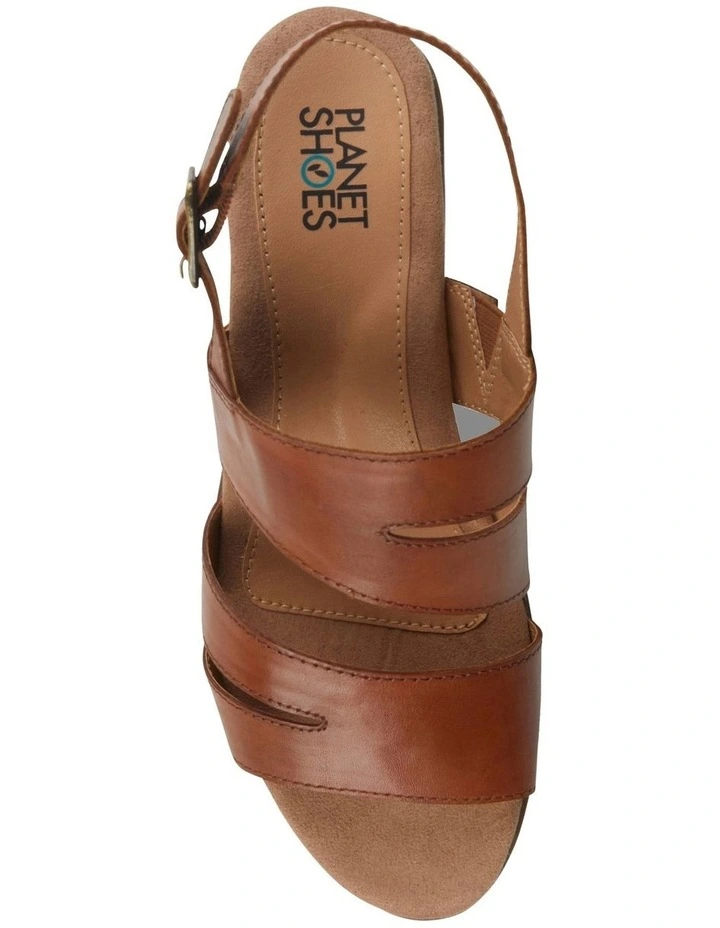 New π Planet Shoes Cathryn 2 Leather Sandal In Tan π 3 New π Planet Shoes Cathryn 2 Leather Sandal In Tan π - Image 3