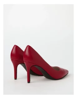 Top 10 ✔️ Basque Tia Smooth Leather Heeled 🤩 Shoes In Red 👏 -Chic Highheels Store unnamed file 4047