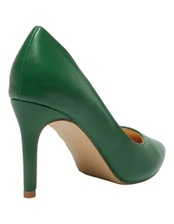 Budget 🧨 Ravella Wild Heeled ✔️ Shoes In Green Smooth ✨ -Chic Highheels Store unnamed file 4108