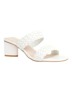 Hot Sale 🌟 Review Christie Block Heel In White 😉