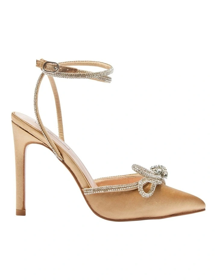New β¨ Pink Inc Rory Heeled π Shoes In Gold Satin π 1 New β¨ Pink Inc Rory Heeled π Shoes In Gold Satin π